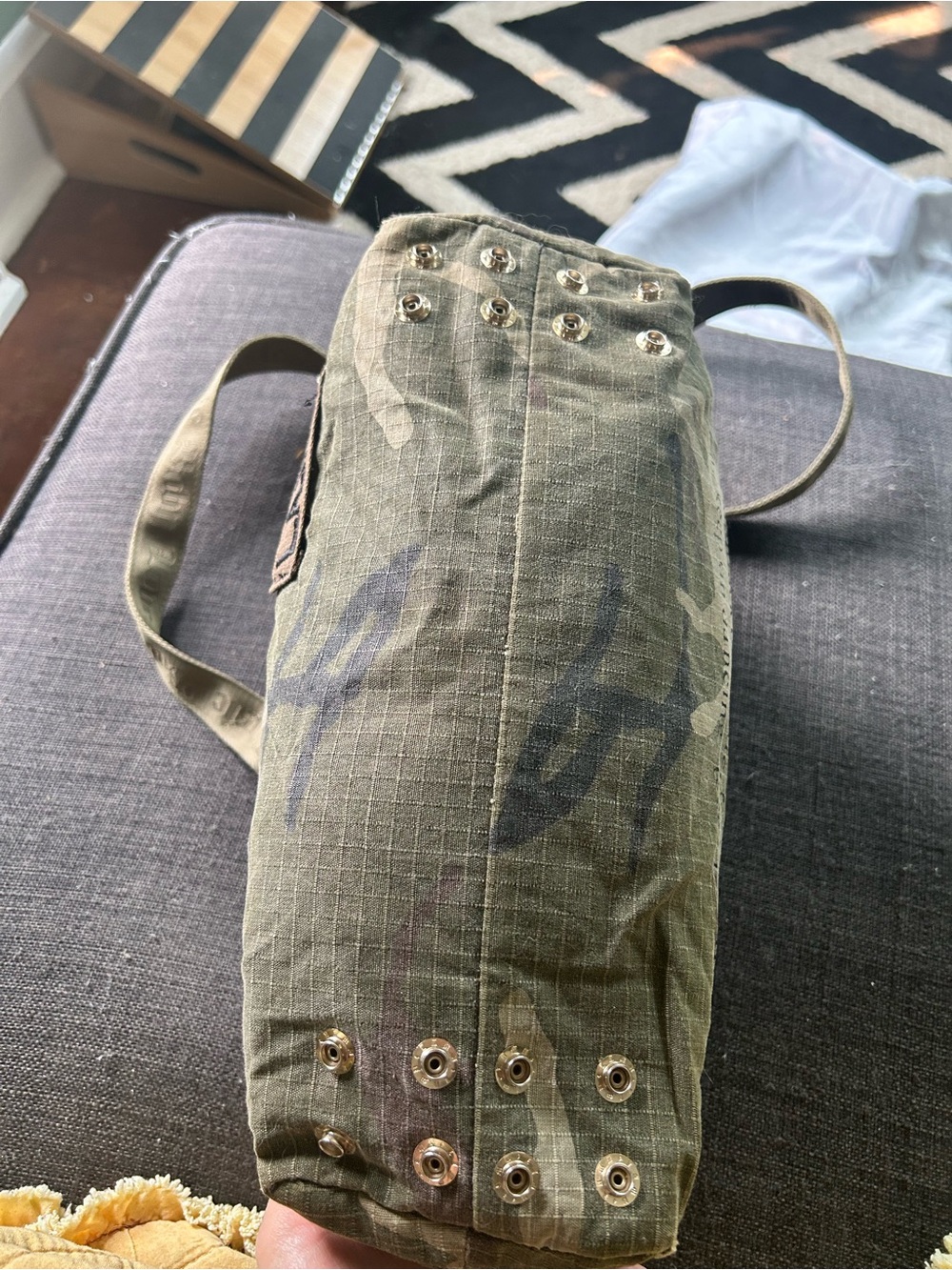 L.A.M.B. by Gwen Stefani Camo Canvas Shoulder Bag - Picture 6 of 10
